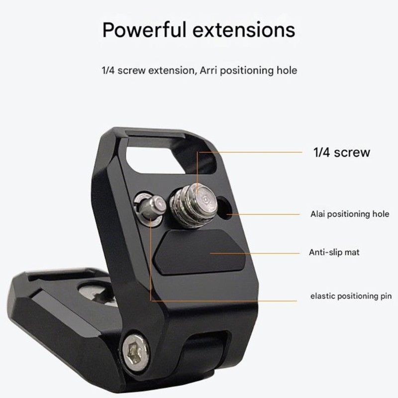 Studio Foldable Mounting Plate 1/4 Thread 3kg Capacity Photography Tool