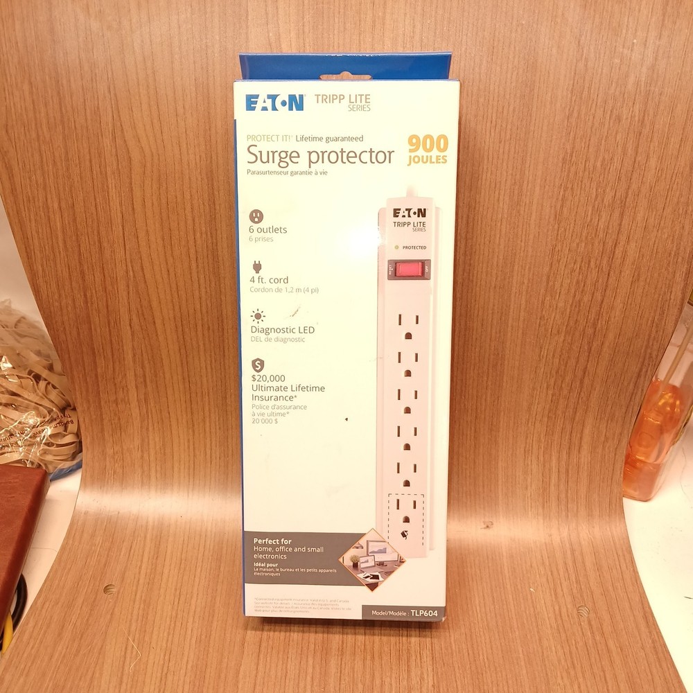 EATON Tripp Lite TLP604 Surge Protector Sealed