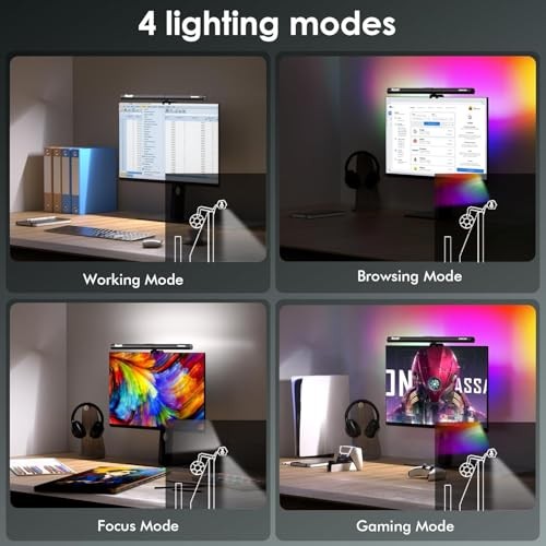 Monitor Light Eye-Care Computer Lights Bar Gaming Office Desk RGB Backlight