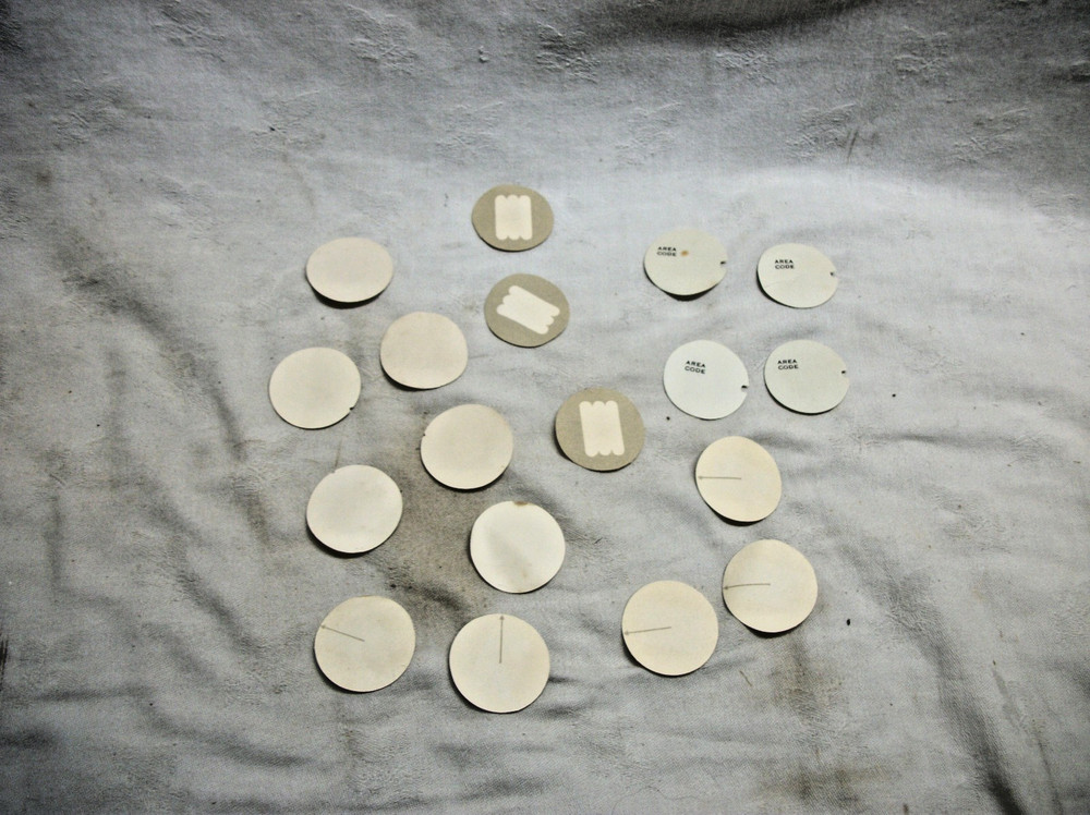 18 assorted dial center cards