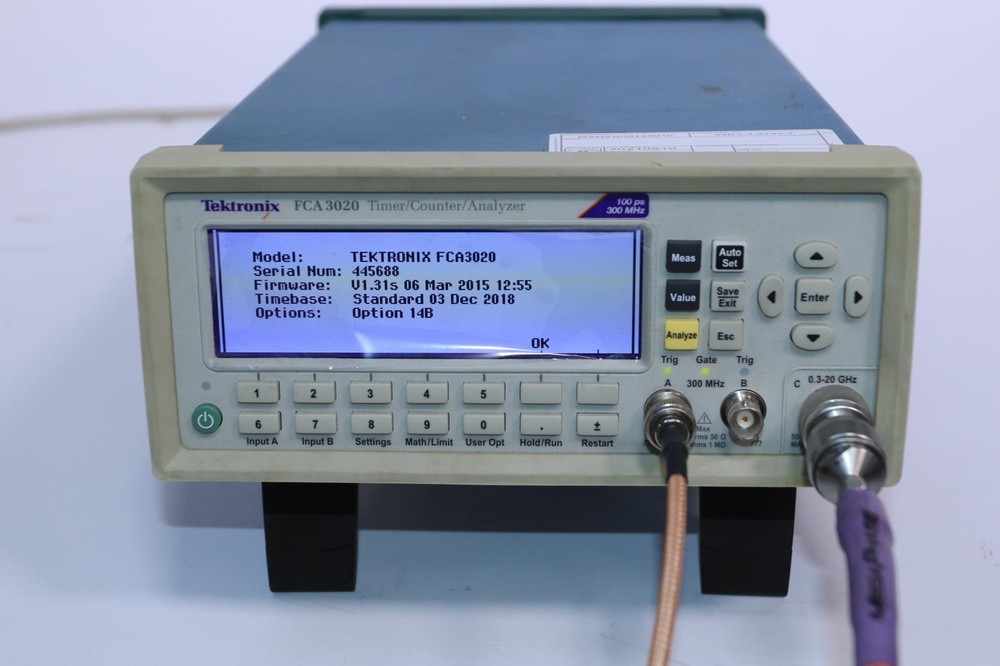 Tektronix FCA 3020 timer counter analyzer 20 GHz opt 14B