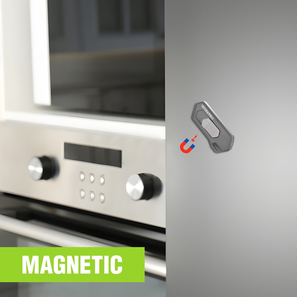 WORKPRO Safe Ceramic Box Cutter Small 2PC-GRAY with Extra Blades Quick Change