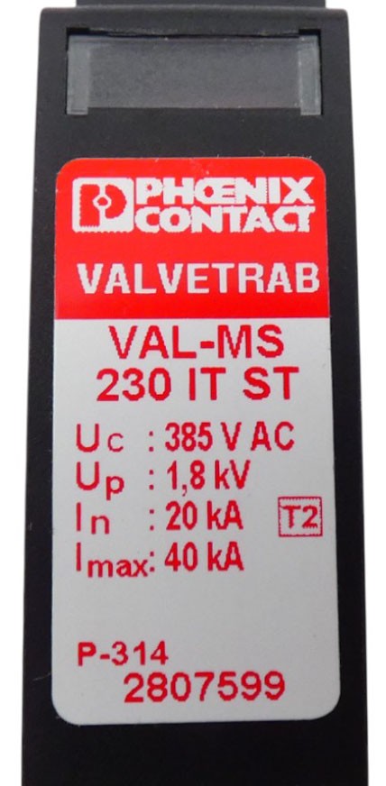 Phoenix Contact VAL-MS 230 IT ST + VAL-MS BE Surge Protector -Unused-