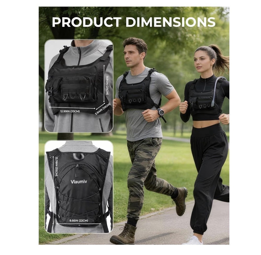 Running Vest with 2L Water Bladder