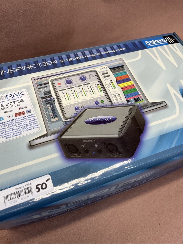 PreSonus Inspire 1394 4x4 Firewire Digital Recording Interface/ COMPLETE NOOB