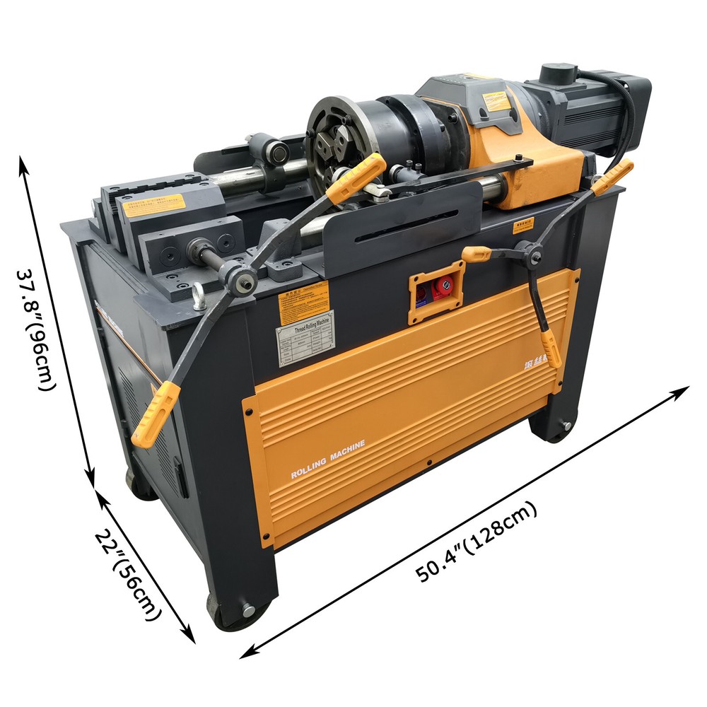 Full-automatic Steel Bar Straight Thread Rib Stripping Rolling Machine 220V