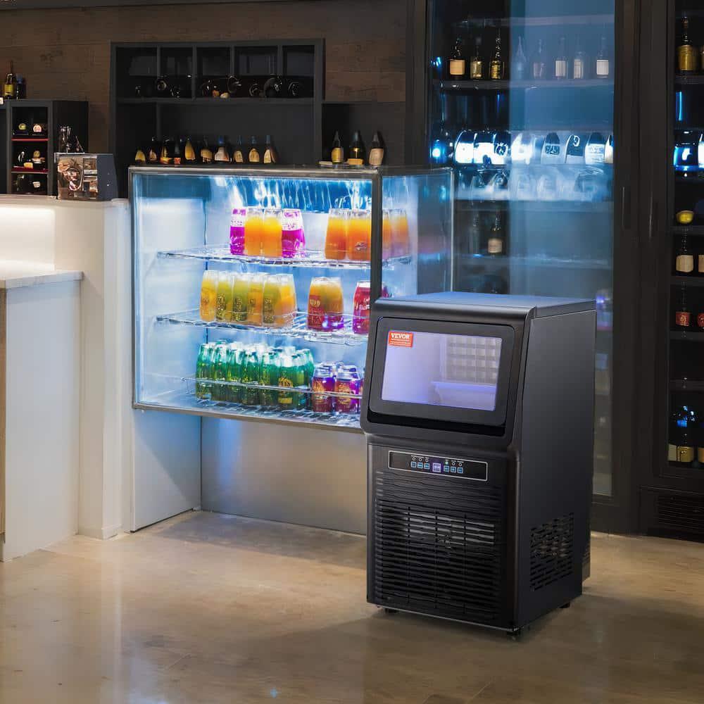 Built-in LED Digital Display Commercial Ice Maker Freestanding Ice Cube Machine