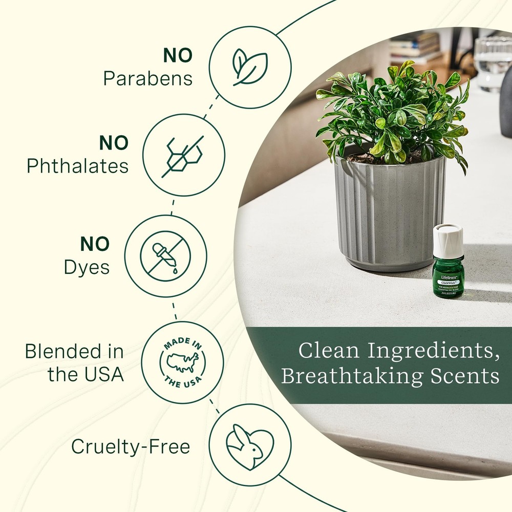 ClickWick Essential Oil Blends for Diffusers, 4-Pack Discovery Set - Essentia...
