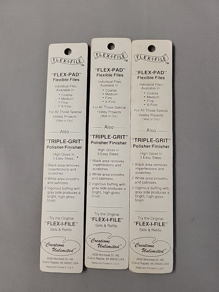 3 Flex-Pad Flex-i-File Medium X-Fine Triple-Grit