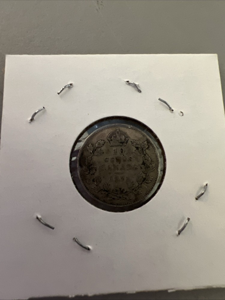 1921 Canada 10 Cents Silver Foreign Coin