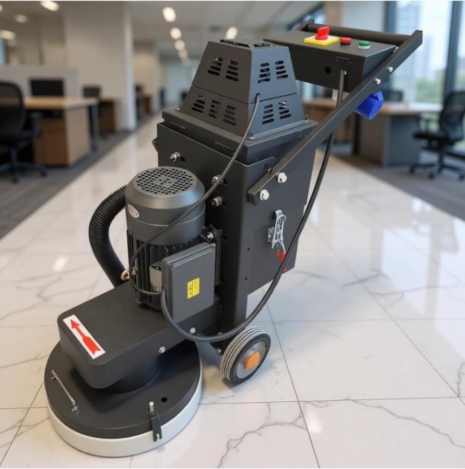220V 5-Head Concrete Floor Grinder 14.9" Grind Width for Surface Preparation