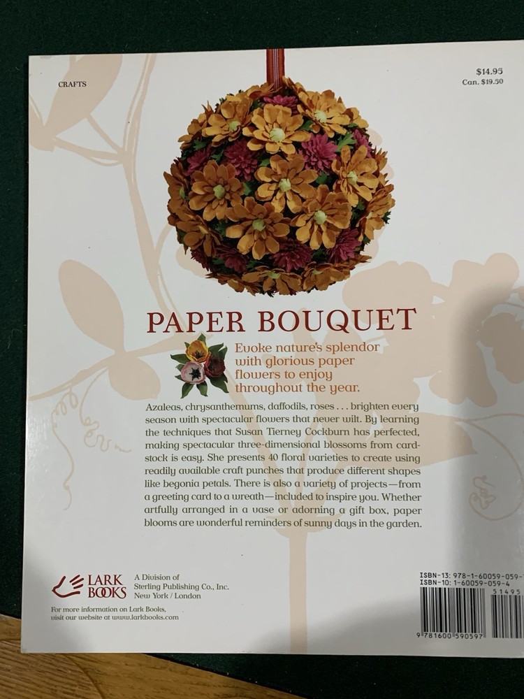 Paper Bouquet Making 3 Dimensional Flowers Book