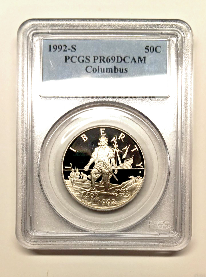 1992-S Columbus Commemerative Half Dollar PCGS PR69DCAM