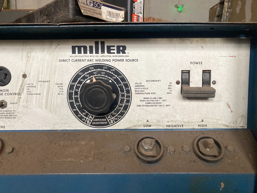 Miller SRH-444 DC ARC Welding 3 phase