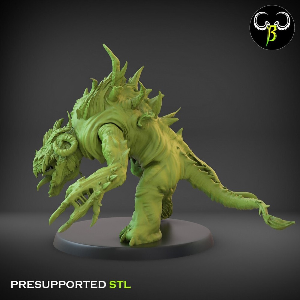 Fallen Crreatures, Mutated Beasts, 3D Printed ClayBeastCreation