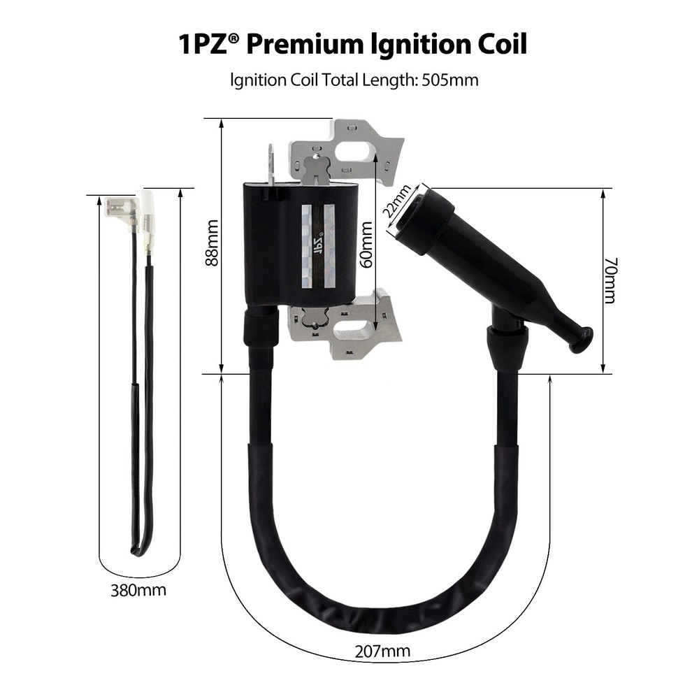 Ignition Coil Spark Plug 6.5 7HP DJ168F18100C Engine DuroMax DuroStar PowerMax