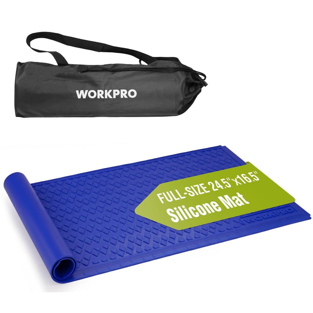 WORKPRO 1 Pack & 2 Pack  Non-Stick Heat-Resistant Silicone Pad Silicone Glue Mat