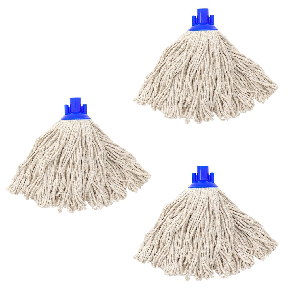 Cotton String Screw on Type Mop Replacement Head Refill Compatible with All Stan