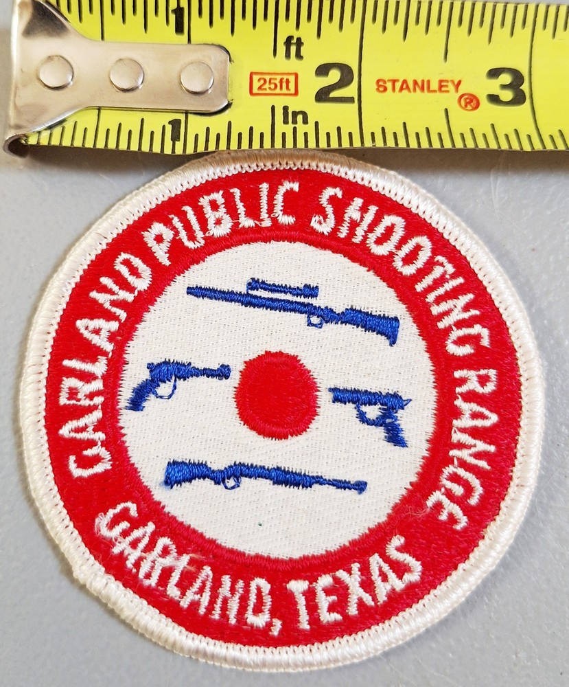 "Garland Public Shooting Range, Garland, Texas" Shoulder / Shooting Jacket Patch