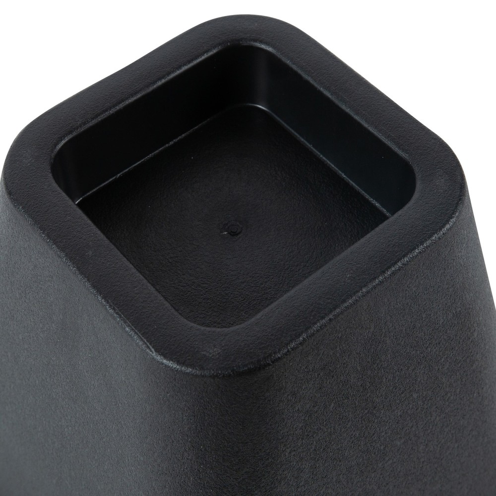 6 inch Durable Plastic Bed Risers 4 Pack in Black, 2.75 lb