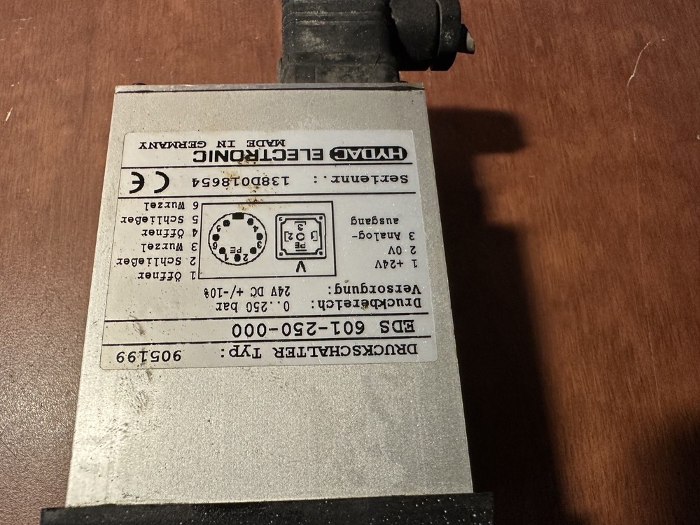 Hydac EDS 601 pressure switch 601-250-00