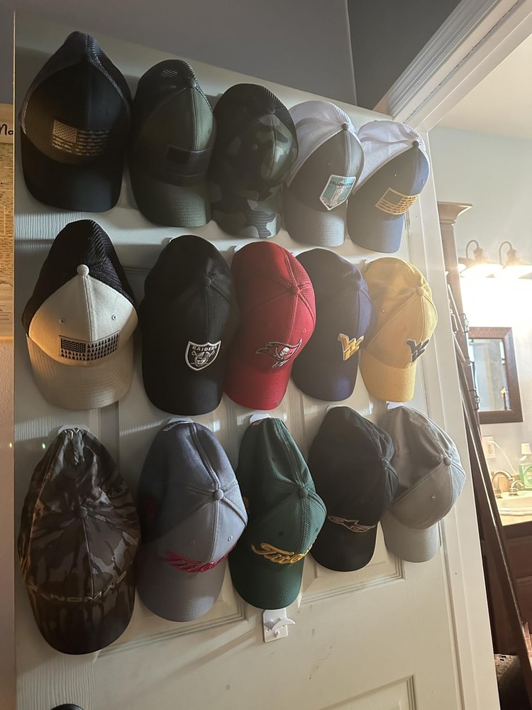 32pc Baseball Hat Rack Wall Mount Super Strong Hat Rack Display Hooks for Wall