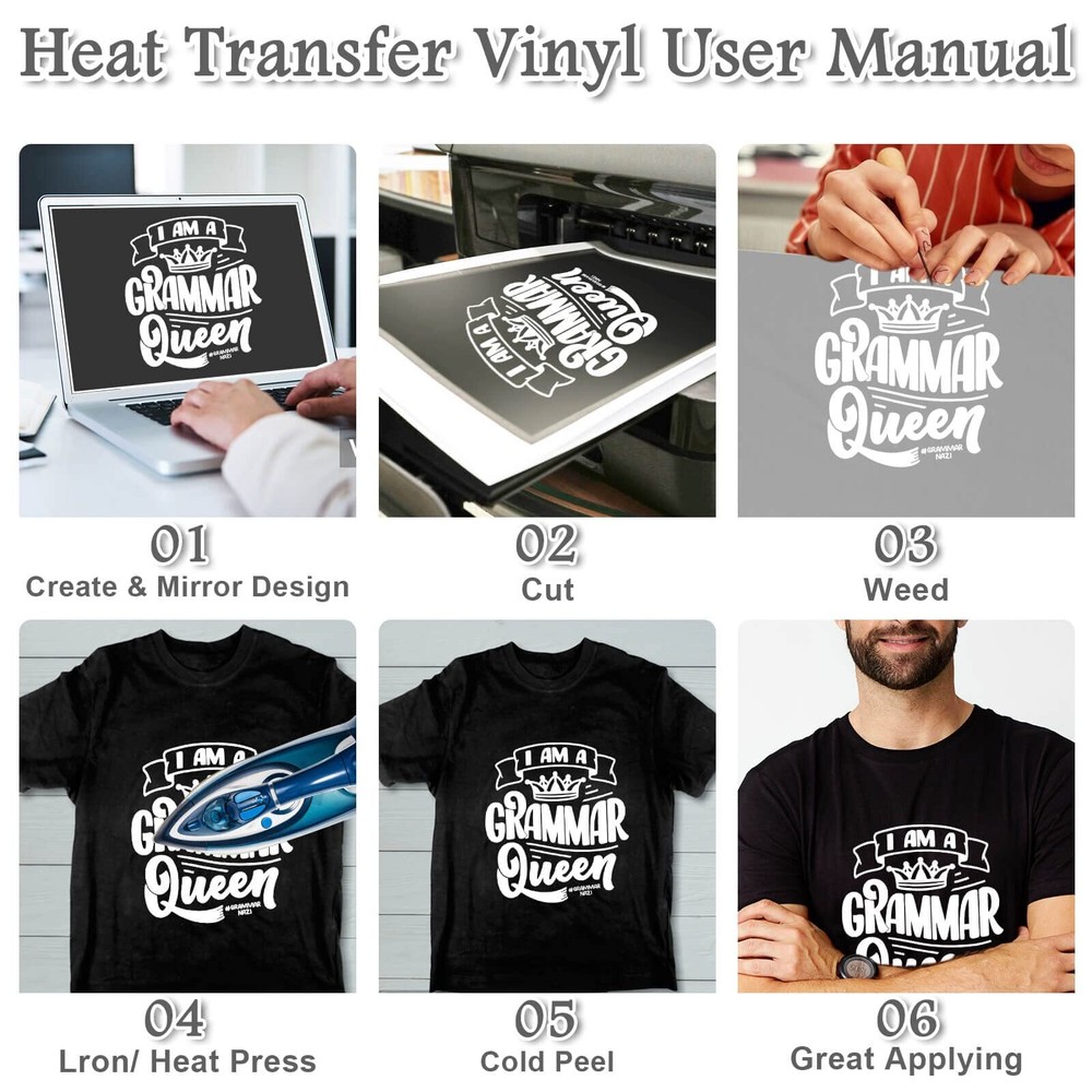 Heat Transfer Vinyl Roll - 12" x 24ftWhite