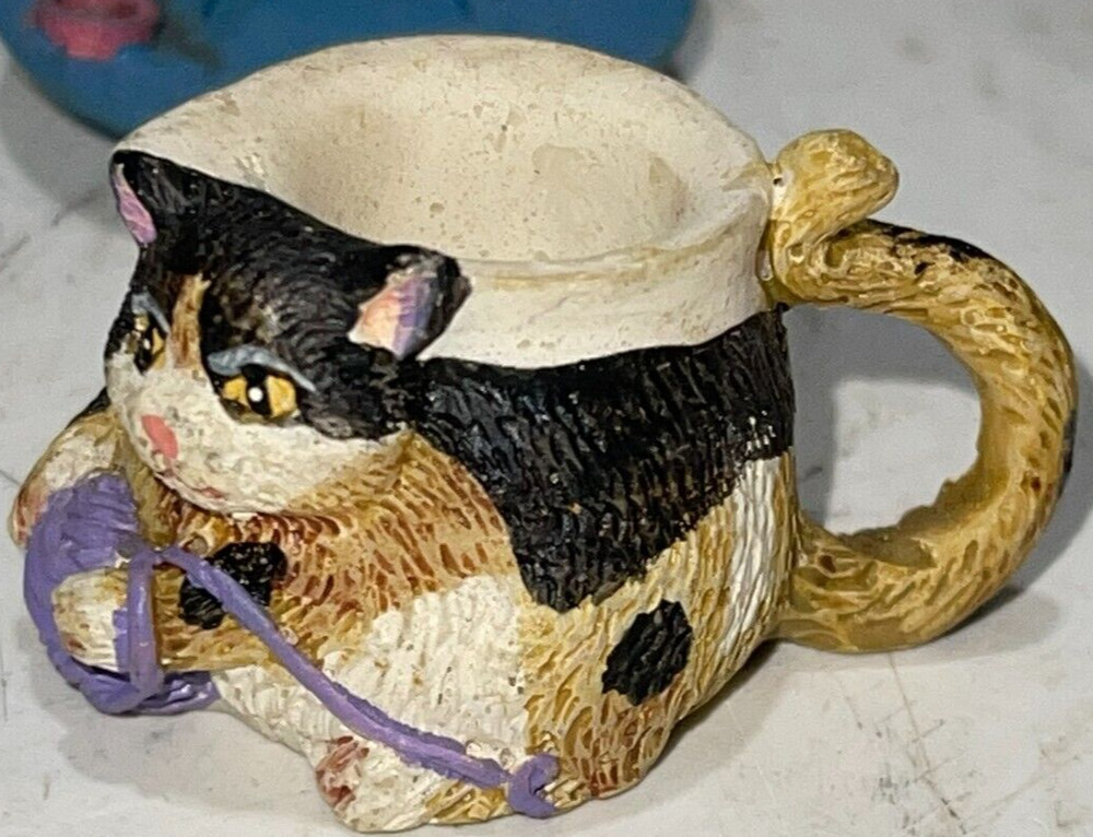 Vintage CAT TEA SET Resin