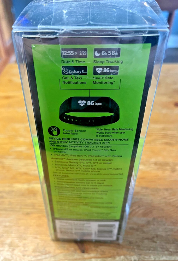 Walgreens Advanced Activity Tracker Heart Rate Smartwatch New in Box