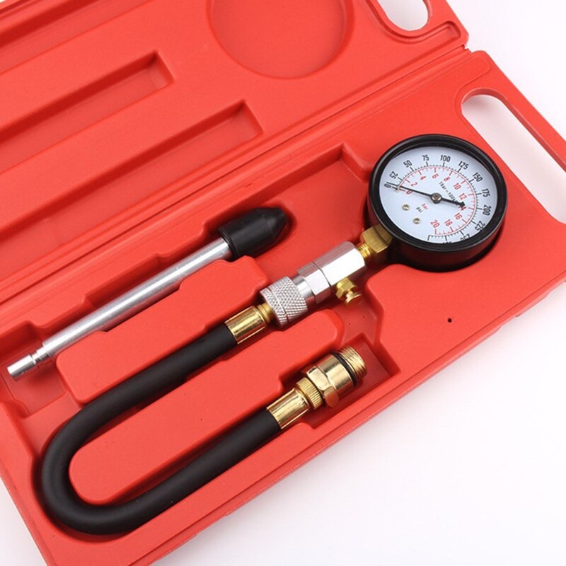Engine Compression Tester Engine Cylinder Pressure Gauge Petrol Gas Engine