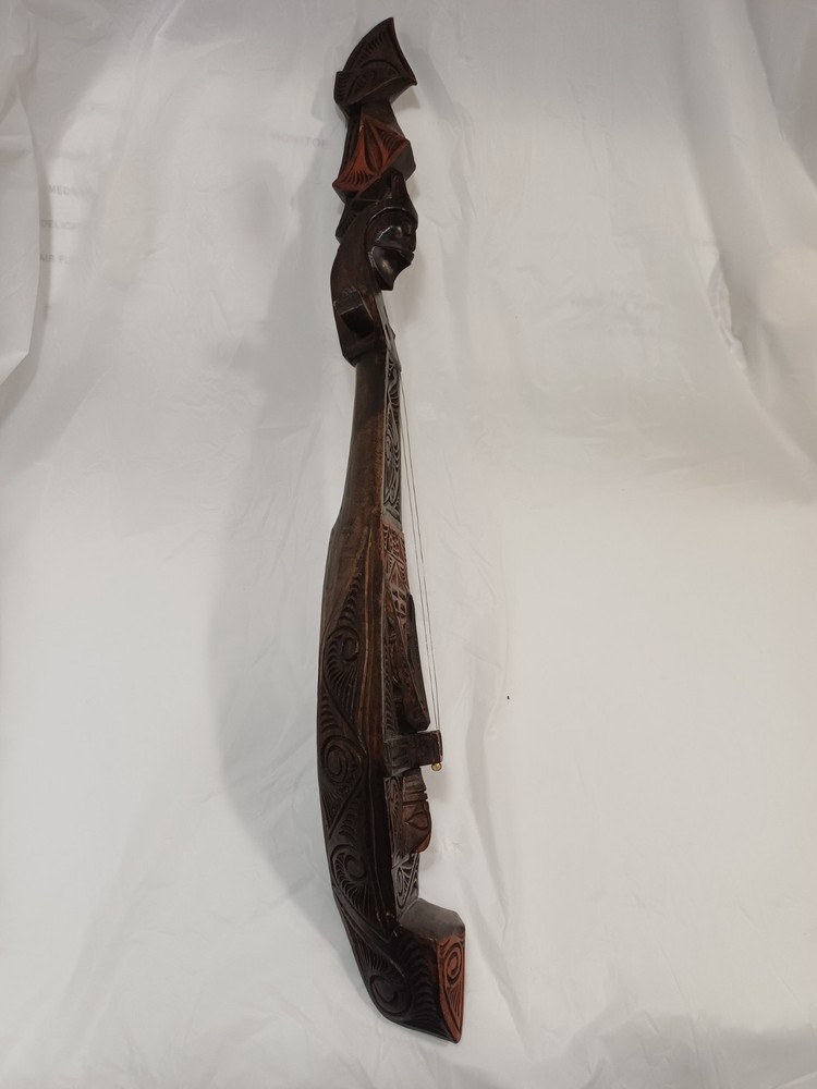 Hasapi Lute wood 2 string musical instrument from Sumatra