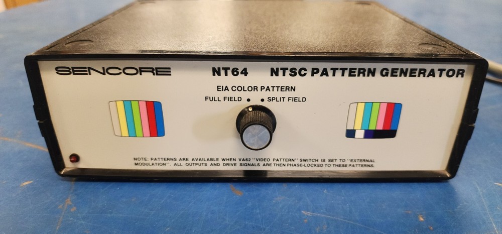 Sencore TVA92 TV Video Analyzer plus NT64 NTSC Pattern Generator