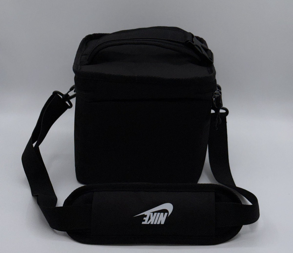 Nike Insulated Lunch Bag with Adjustable Shoulder Strap - Black