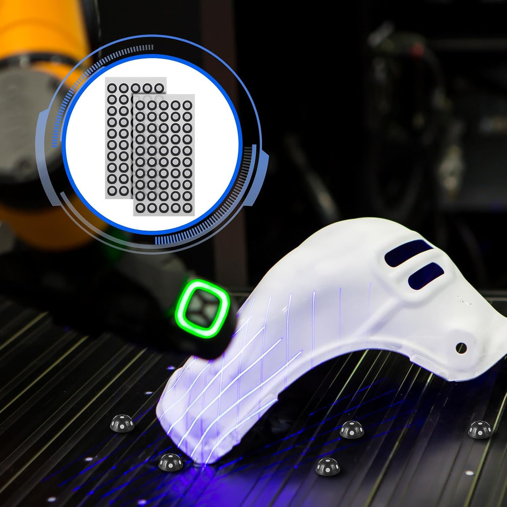 6 Pcs Multi-Angle Marker Set 6 Sided 100 Point 3D Scanner 6Mm Dot Scanning Spray