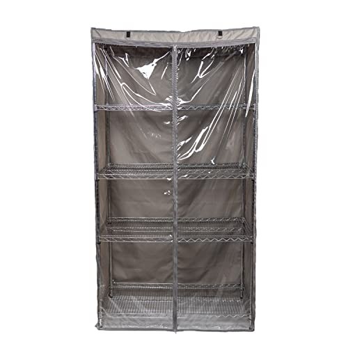 Storage Shelf Cover Wire Rack Shelving Dust Protective, Fits Racks
