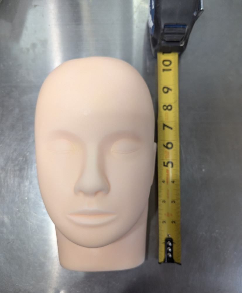 Soft Silicone Practice Mannequin Head for Makeup & Eyelash Extensions - New