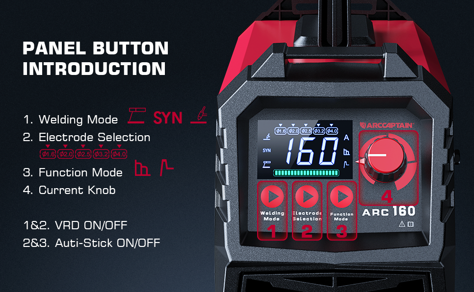 ARCCAPTAIN Digital Welding Machine 110V/220V