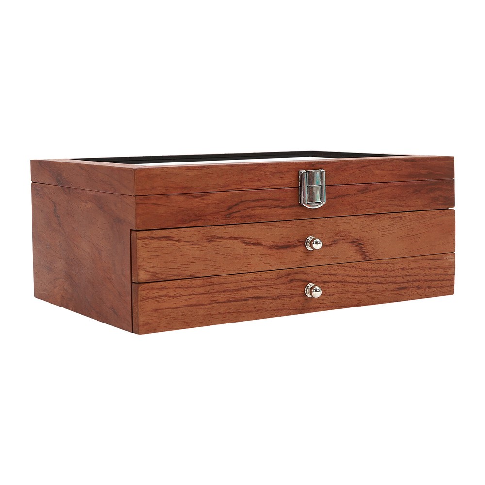 Log Color Pen Display Case 34 Slots Pen Display Case Holder Rectangular Retro US