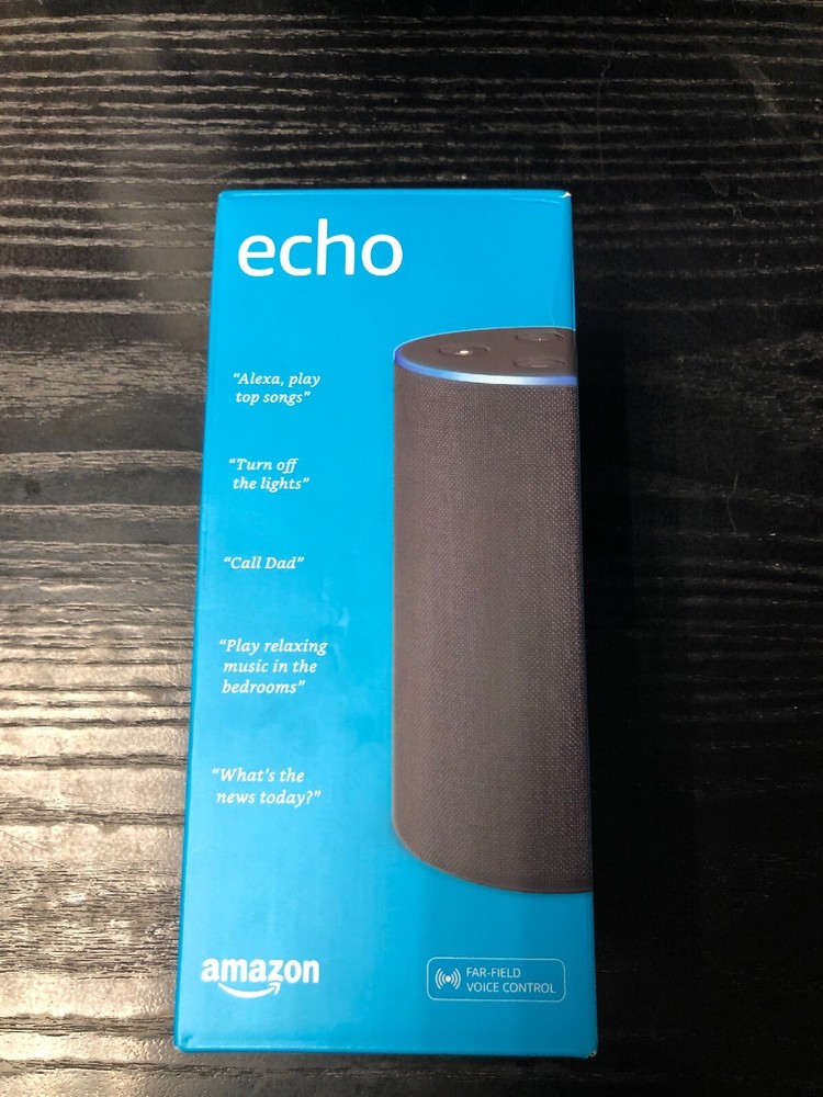 Amazon Echo (2nd Generation) Smart Assistant - Charcoal Fabric