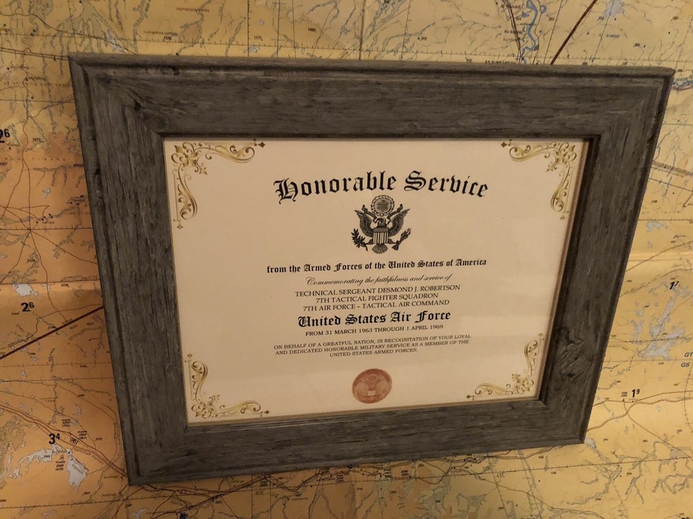 HONORABLE SERVICE ~ U.S. AIR FORCE - Commemorative Certificate w/Custom Printing