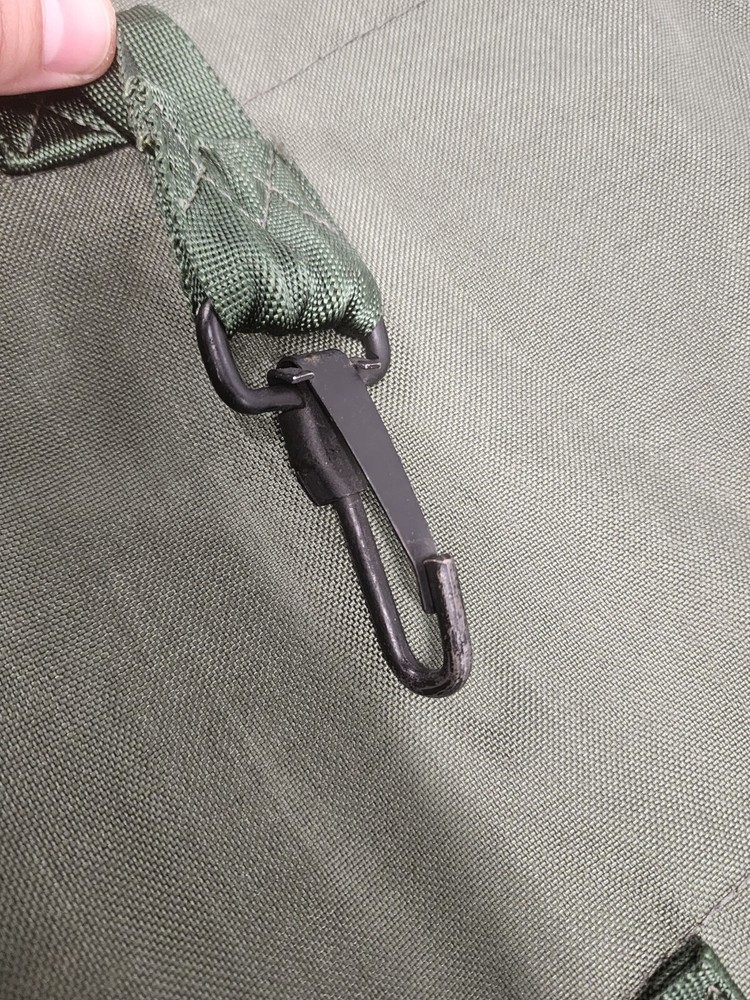 US Military Duffel Bag Nylon Army Navy Green Strap Backpack