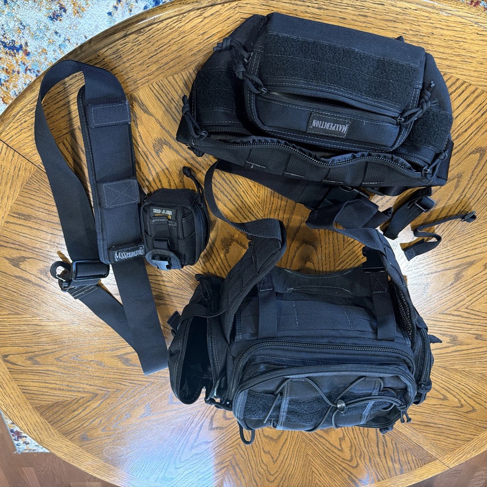 Maxpedition SABERCAT black with keystone versipack and extras- very RARE Bundle