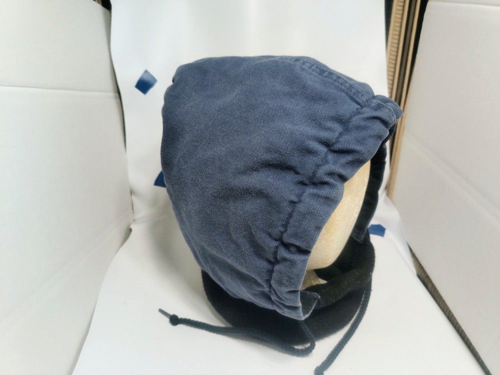 WALLS Zero Zone QUILTED Insulated BLUE Hood Hat Pullover Drawstring Cap