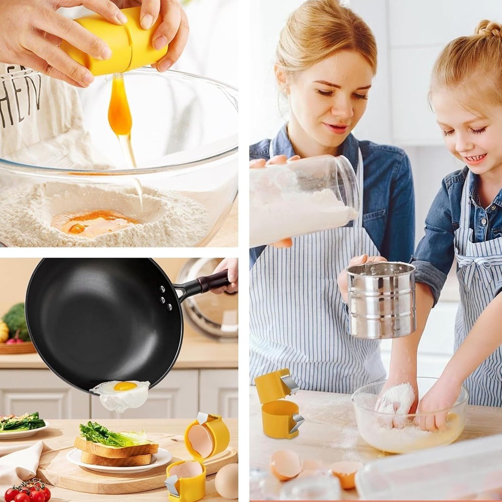 3 PCs Egg Shell Opener Egg Separator for Raw Eggs