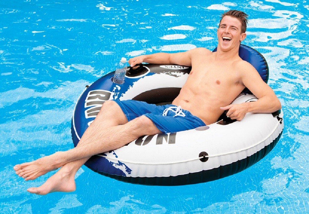 INTEX River Run I Inflatable Floating Raft Tubes 12pack