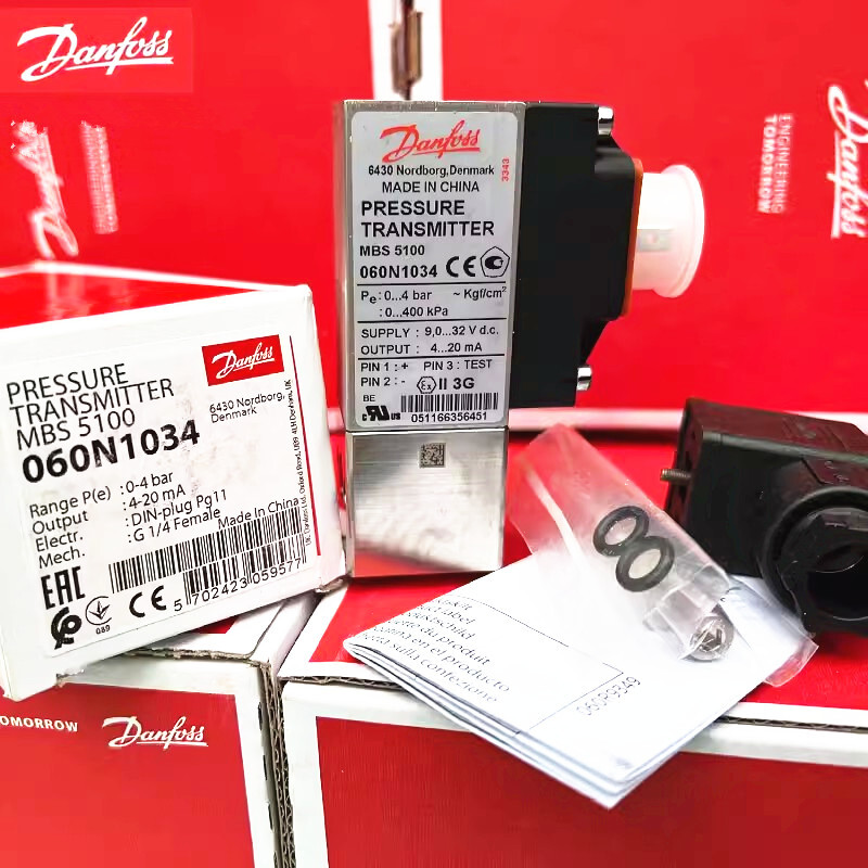 1pcs Danfoss MBS5100 060N1034 0-4bar Pressure Transmitter Sensor