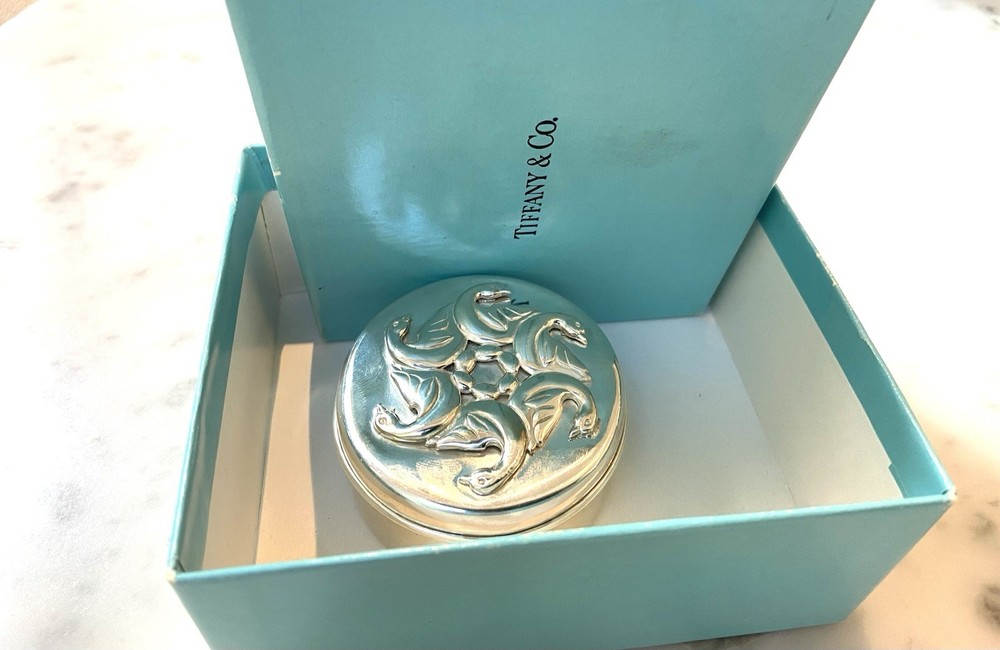 Tiffany&co Sterling Silver Box Pillbox