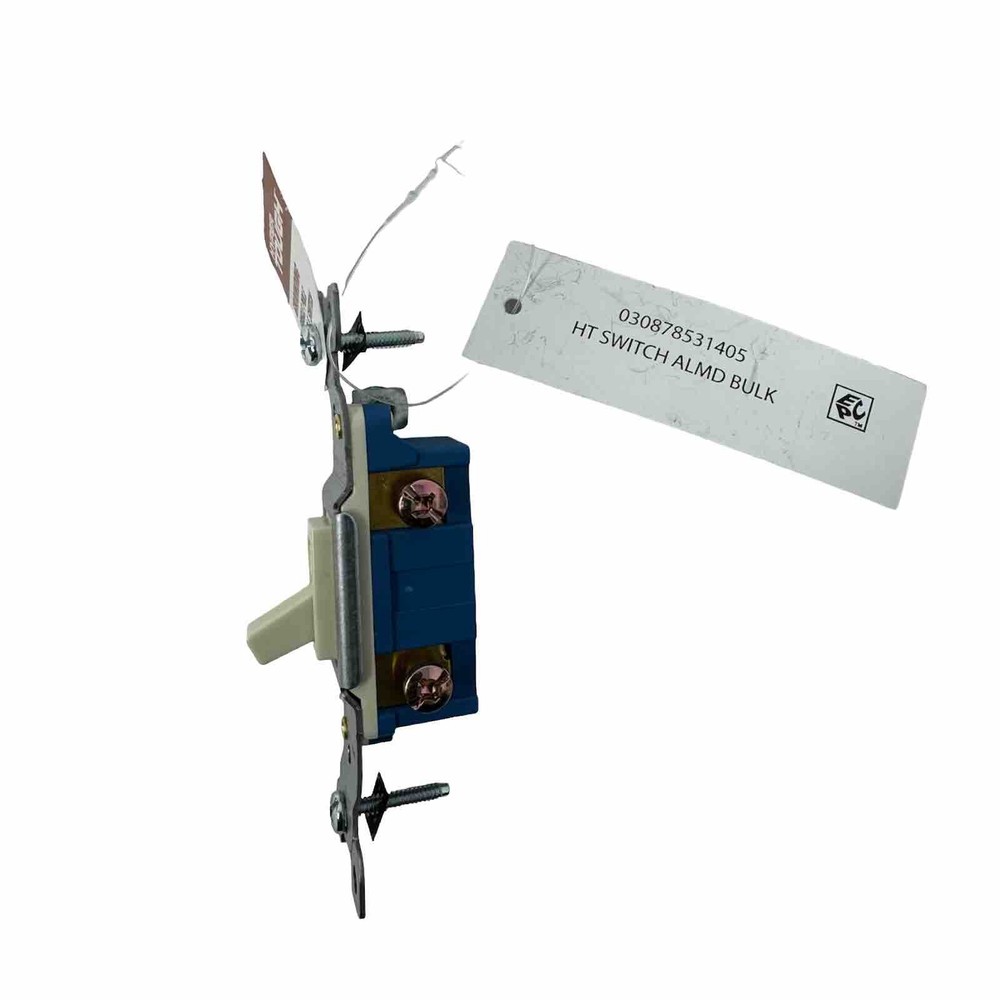 15 Amp Single-pole Toggle Switch, Light Almond Light Switch Poles 4 Pack