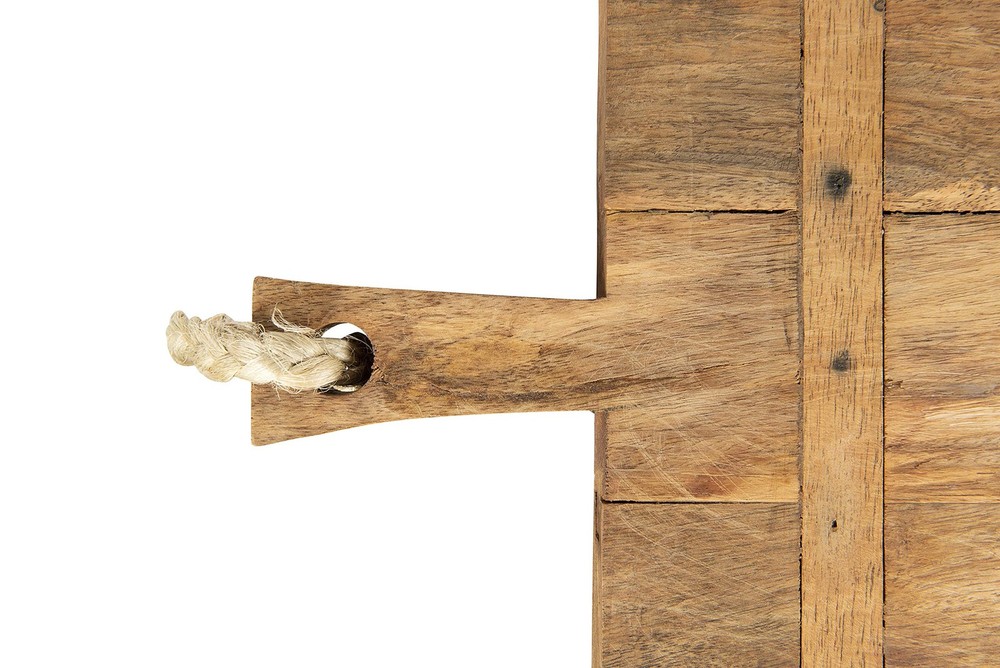 Mango Wood Cheese Board with Rope on Handle