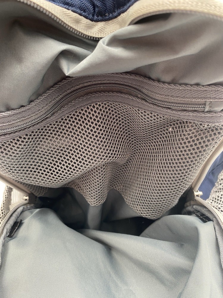 Nike Swingman Softball Baseball Backpack Multiple Pockets Gray /Blue